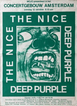 Deep Purple and The Nice concert poster (1969)
